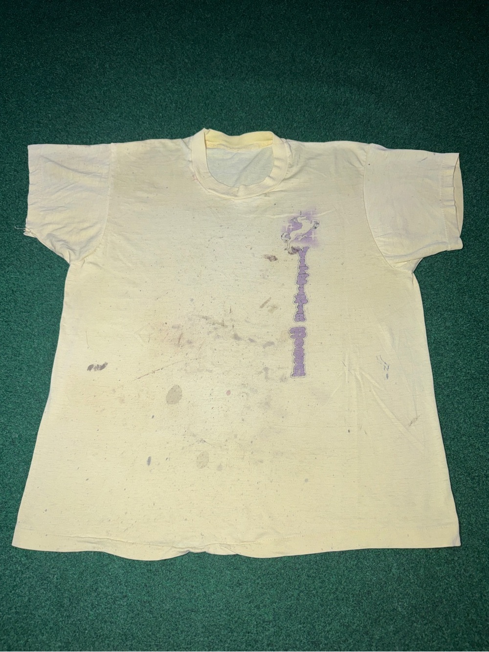 Virginia Beach Vintage Thrashed T Shirt M/L 21x25 Grunge Retro 70s 80s Unicorn